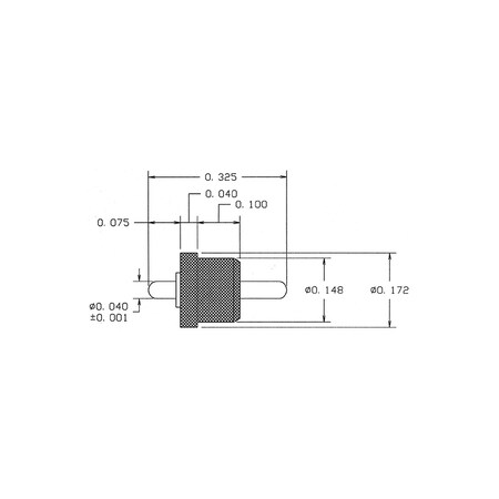 Concord Electronics COMM INS PTFE INS FD THRU (PIN/PIN) TERM 0.32, 1110-13-0519-500 1110-13-0519